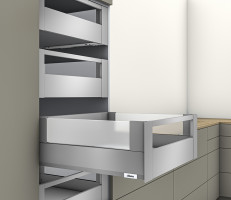 K-BLUM Merivobox, zásuvka E boxcover 550mm/40kg, světle šedá IG, vnitřní, reling