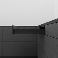 K-BLUM Legrabox, zásuvka N 550mm/40kg, Blumotion/TOB, černá, vrut