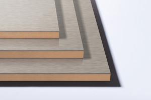 MDF LAM AL03/AL03 Brushed Inox 2800/1300/18,7