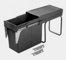 GOLLINUCCI Sorter Linea 224DM na dvířko, 300 mm, 1koš, antracit