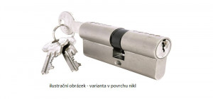 TWIN Stavební vložka TWIN Star 50SA 30/35/A (3 PRODLOUŽENÉ KLÍČE)