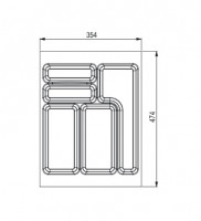 StrongIn Příborník 354x474mm pro StrongBox bílá