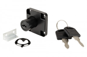 StrongLocks Zásuvkový zámek stejné kombinace + kovový protikus černá