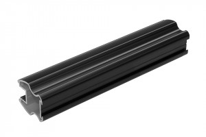 SEVROLL 06370 Gemini úchytová lišta 10mm 2,7m černá strukturální