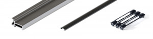 HAWA 31526 Folding Concepta III 20 vertikální profil 1200 - 2200mm, černá