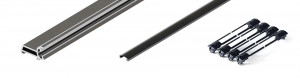 HAWA 31527 Folding Concepta III 25 vertikální profil 1900 - 2700mm, černá
