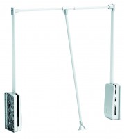 StrongWire sklopná šatní tyč, 860-1200mm, bílá/chrom