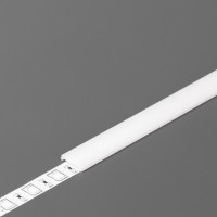 StrongLumio krycí lišta C2 k profilu Slim 8/Smart 10 naklapávací 3000mm mléčná