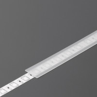 StrongLumio krycí lišta J Begtin/Begton 12 naklapávací/násuvná, 3000mm průsvitná