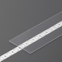 StrongLumio krycí lišta H k profilu Flat násuvná, 2000mm transparentní