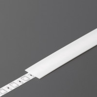 StrongLumio krycí lišta B k LED profilům násuvná, 1000mm mléčná