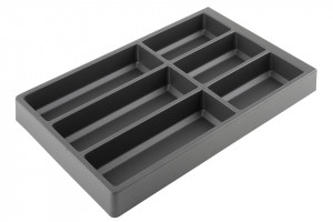 AGOFORM Příborník Separado Kristall soft Touch 546x300x2,8mm černá