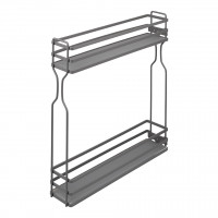 K-StrongWire dvojkoš 150 mm, šedý, se skrytým výsuvem, pravý