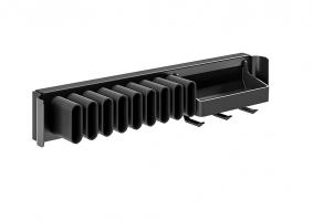 KES 238381 Conero boční výsuv na opasky nebo kravaty s miskou, 475mm, černý