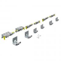 HETTICH 9275741 TopLine XL posuvné dveře sada pro 3 křídla,33mm,30-40mm/80kg