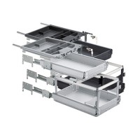 HETTICH 46746 kontejner sada 392/730 mm černá SiSy