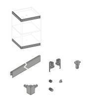 HETTICH 9360947 FurnSpin Cadro hybrid horizontální komplet sada černá