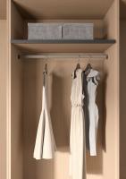 KES 238902 Conero šatní tyč 1220mm, set včetně příchytů, Champagne gold