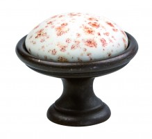 MARELLA DESIGN Knop Macis hnědá/porcelán bílý