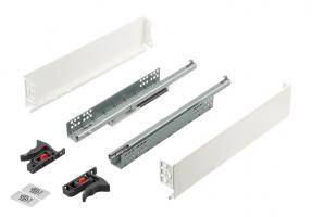 K-StrongMini zásuvka 89/500mm, tlumený částečný výsuv 25kg, bílá