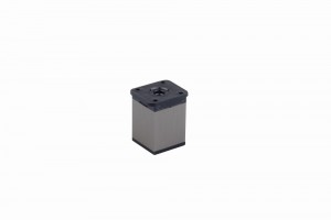 StrongLegs nábytková noha FA009 60Rmm imitace nerezi/černá plast