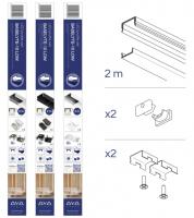 StrongLumio sada LED profil Baselyte-10 Low 2m+příslušenství,bílá lak