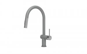 StrongSinks S3 Baterie Neris s vytahovací sprškou tvar U šedá,koncovka nerez
