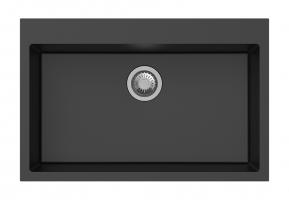 StrongSinks S3 Dřez granit Ipel 780x510mm bez odkapu černá