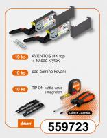 K-BLUM 10xAventos HK 22K2500 Eclipse černá., čelní kování, krytky + 3x dárek