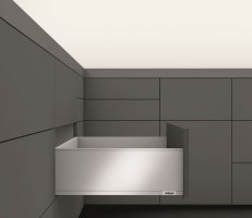 K-BLUM Legrabox, zásuvka C pure 450mm/40kg, Blumotion/TOB, šedá, vrut