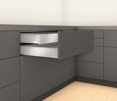 K-BLUM Legrabox, zásuvka M 600mm/40kg, Blumotion/TOB, šedá, vnitřní