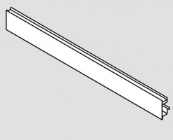 BLUM ZV7.1043MN1 Legrabox, čelní plech s drážkou, bílá