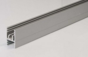 SEVROLL 03580 horní vodící lišta Simple/Blue 3m 10mm stříbrná