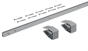 HETTICH 9209224 SlideLine M horní/spodní vedení 16mm/4000mm stříbrná elox