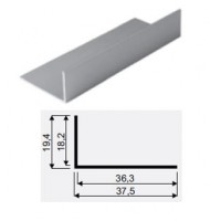 SEVROLL 02455 úhelník 18x36mm 3m stříbrná