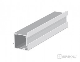 SEVROLL 04094 Pax úchytová lišta 4mm 2,7m stříbrná