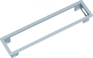 BACHMANN 317.006 rámeček Power Frame, 4x, stříbrně šedá, podobná RAL9006