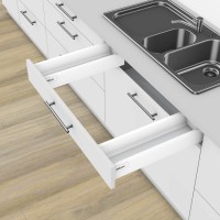 K-BLUM Antaro, zásuvka M 500mm/30kg, Blumotion/TOB, bílá, Inserta, dřez