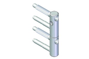 Dveřní závěs SZ 82 průměr 14mm zinek žlutý
