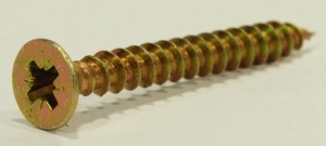 Vrut PZ 5x70 zápustná hlava zinek žlutý PZ2