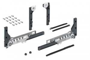 HETTICH 9156338 SlideLine M posuvné dveře sada pro 1 křídlo 30kg, s tlumením