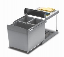 GOLLINUCCI Sorter Linea 517 450mm 1x16l+2x7,5l světle šedá