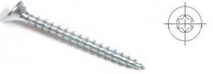 StrongFix Vrut TX 3,5x16mm zápustná hlava zinek bílý