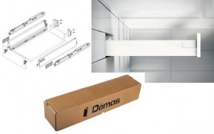 K-BLUM set Antaro, zásuvka M 550mm/30kg, Blumotion/TOB, šedá, vrut