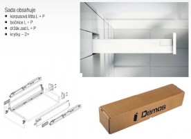 BLUM sada Antaro, zásuvka M 350mm/30kg, Blumotion/TOB, šedá