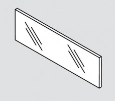 BLUM ZE7W1082G Legrabox, čelní sklo vysoké 138/1200 mm