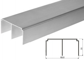 SEVROLL 03400 Simple horní vedení 3m stříbrná