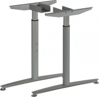 MILADESIGN podnož s regulací středová Linear LN3302R stříbrná