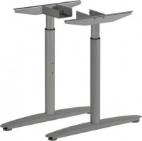 MILADESIGN podnož s regulací středová Linear LN3102R stříbrná