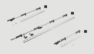 HETTICH 9132546 LeMans II osa 600-750 mm ocel bílá